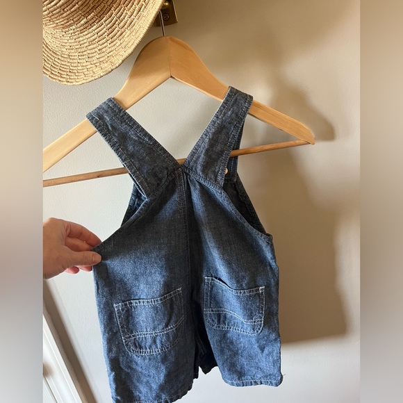 Carhartt little toddler girls denim cotton short bib overalls Size 3T - Picture 6 of 10
